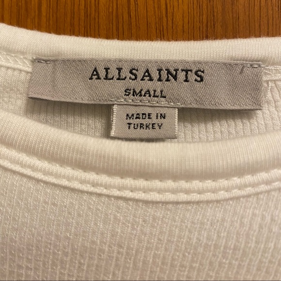 All Saints white T-Shirt Bodysuit - Picture 3 of 4